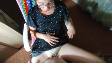 Fuck and Cum in the Teacher’s Glasses Without Undressing Her