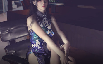 Korean Dance Puppet with String Cheongsam Elegant Long Legs Pussy Exposed